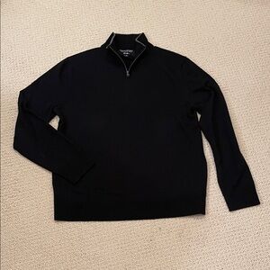 Banana Republic Black and White Zip-Up Sweater